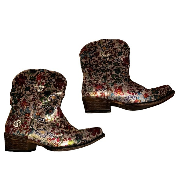 Roper Ingrid Floral Western booties - Picture 1 of 7